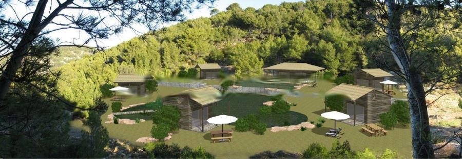Espace baignade en pinède, Var (83) (piscines collectives), conception Yves Zoccola